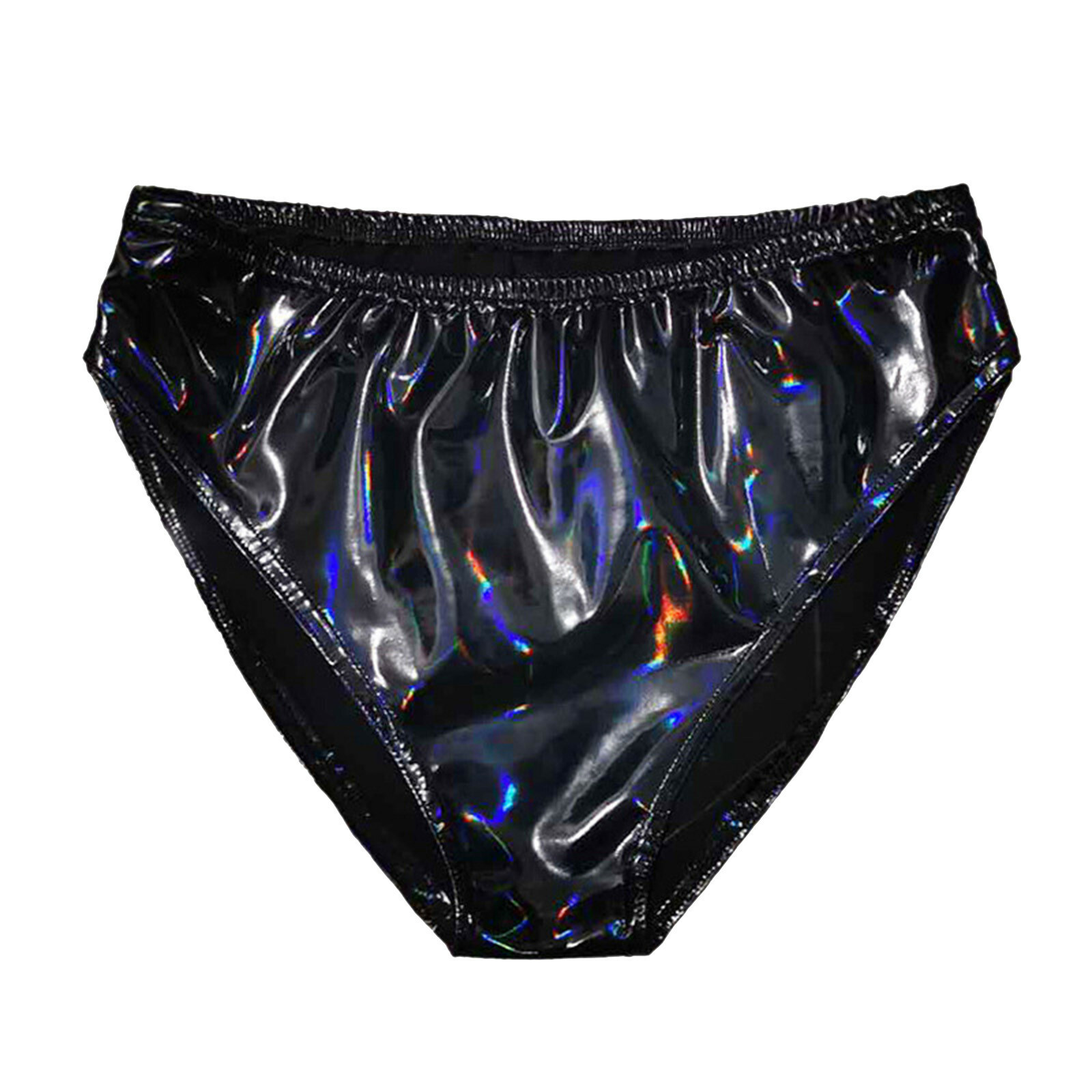 Sexy Women’s PVC Leather Panties High Rise Seamless Knicker Underwear Lingeries