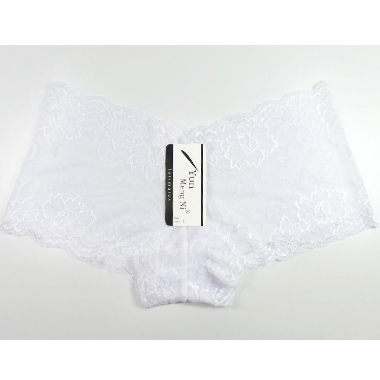 6 Pack Women Floral Lace Boyshorts Panties Thong Underwear Female Lingerie Brief