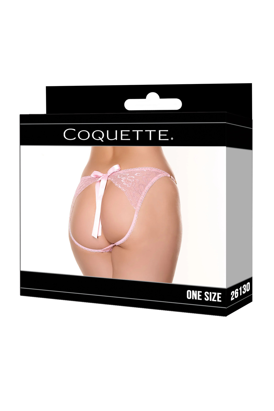 Coquette – 26130 – Open-Back Panty – PINK