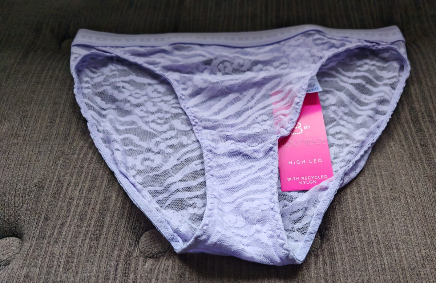 M&S Boutique Lilac High Leg Knickers Size Small or UK 8 To 10
