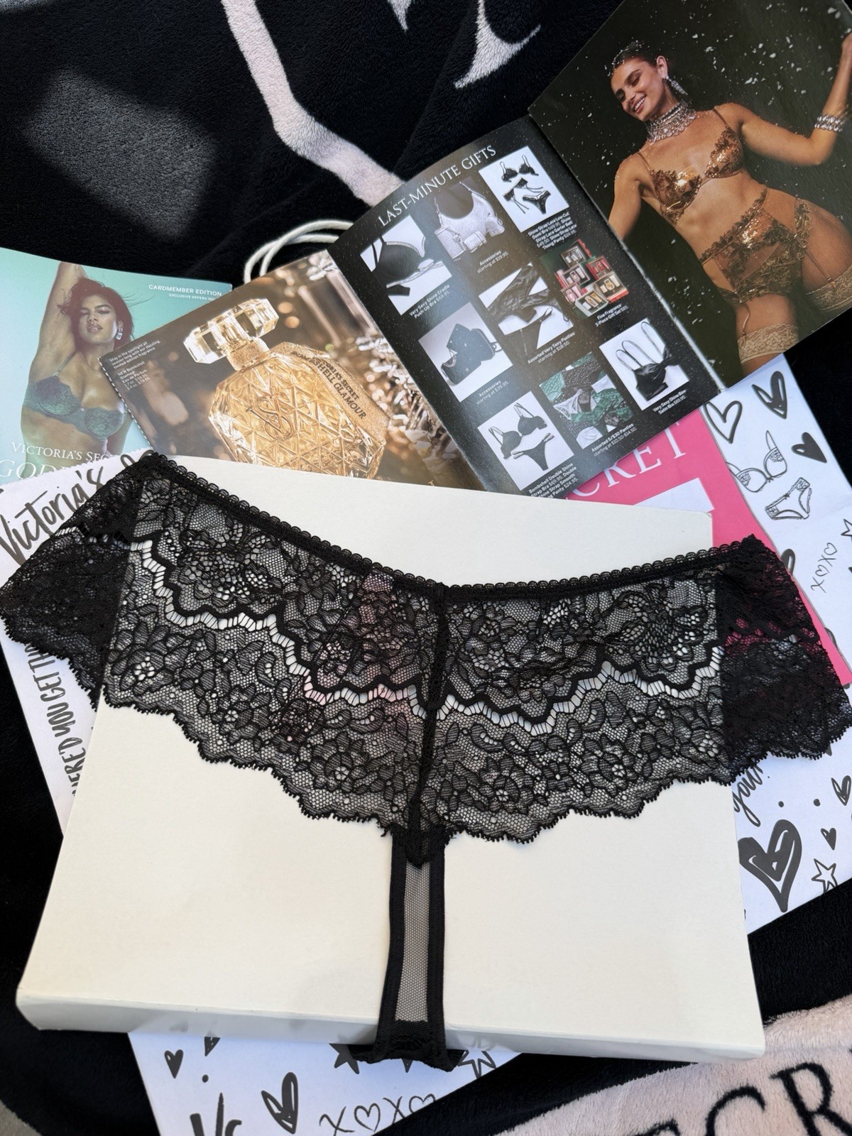 Victoria’s secret panties String , S Size, Black Color