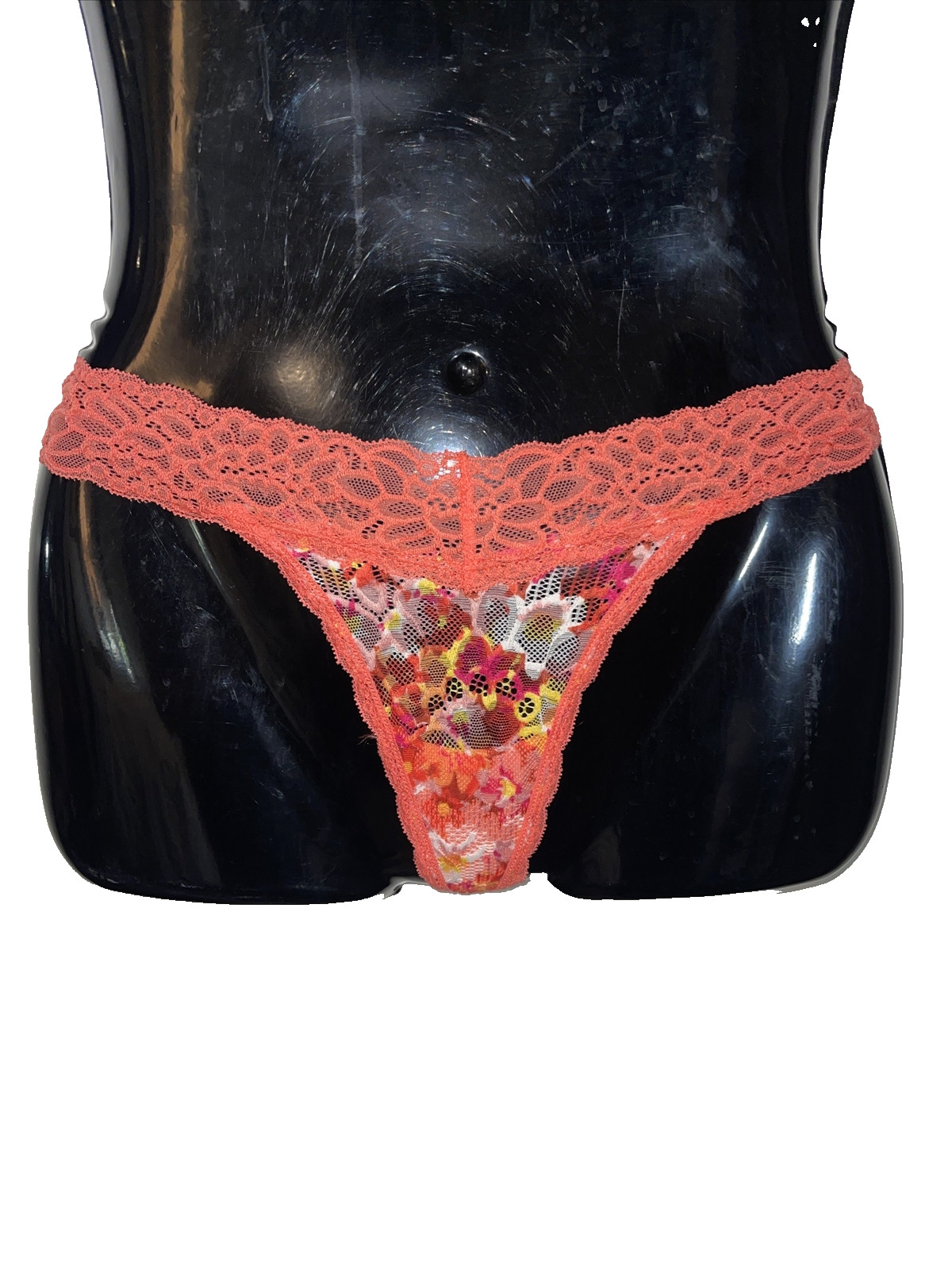 No Boundaries Thong Panty Orange Floral 2X Whimsical Sissy Fairy Festival Boho