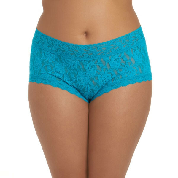 HANKY PANKY PLUS 481281X BOYSHORT Panty ~ MAUI BLUE ~ 3X ~ NWT $35