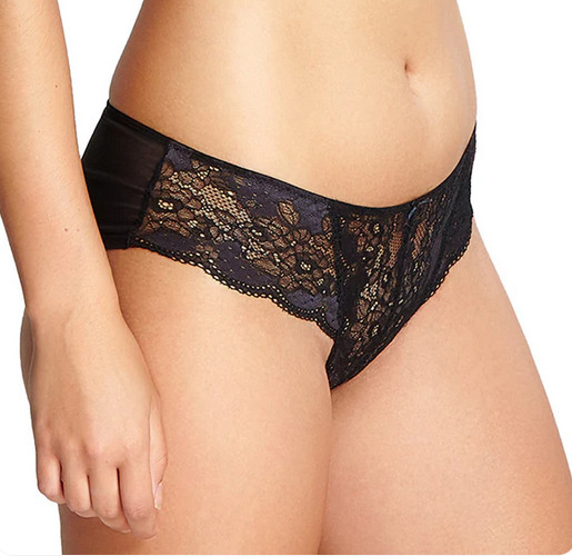 Panache Clara Charcoal Black Briefs Lace Pants Underwear Knickers Panties 7253