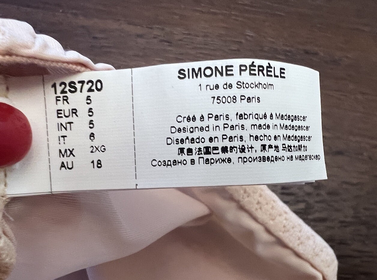 Simone PERELE ‘Comete’ Bikini Brief Panty Pinky Sand 12S720 New Size X Large
