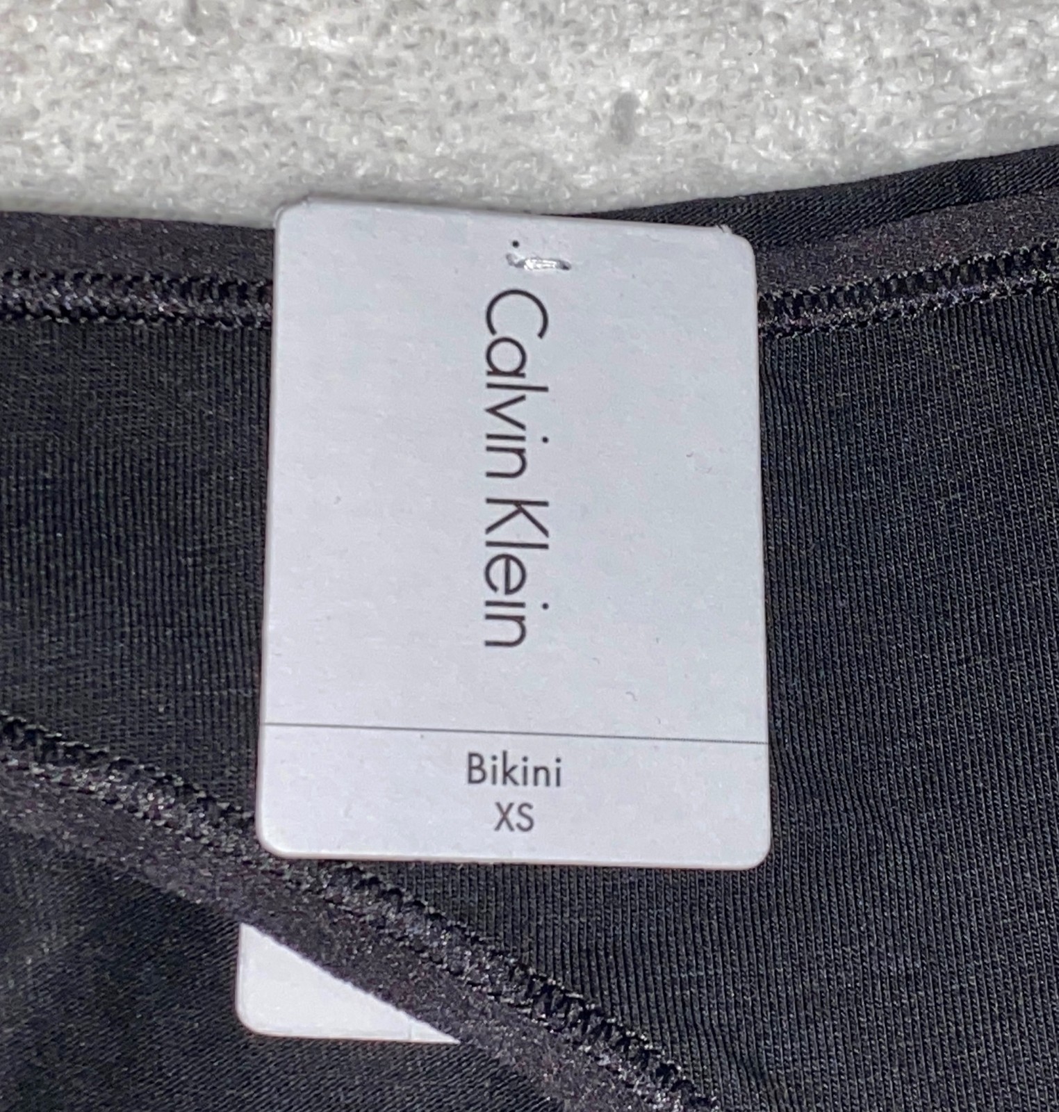 CALVIN KLEIN Form Cotton Black Bikini Panty NEW Womens Sz XS 4 QD3644