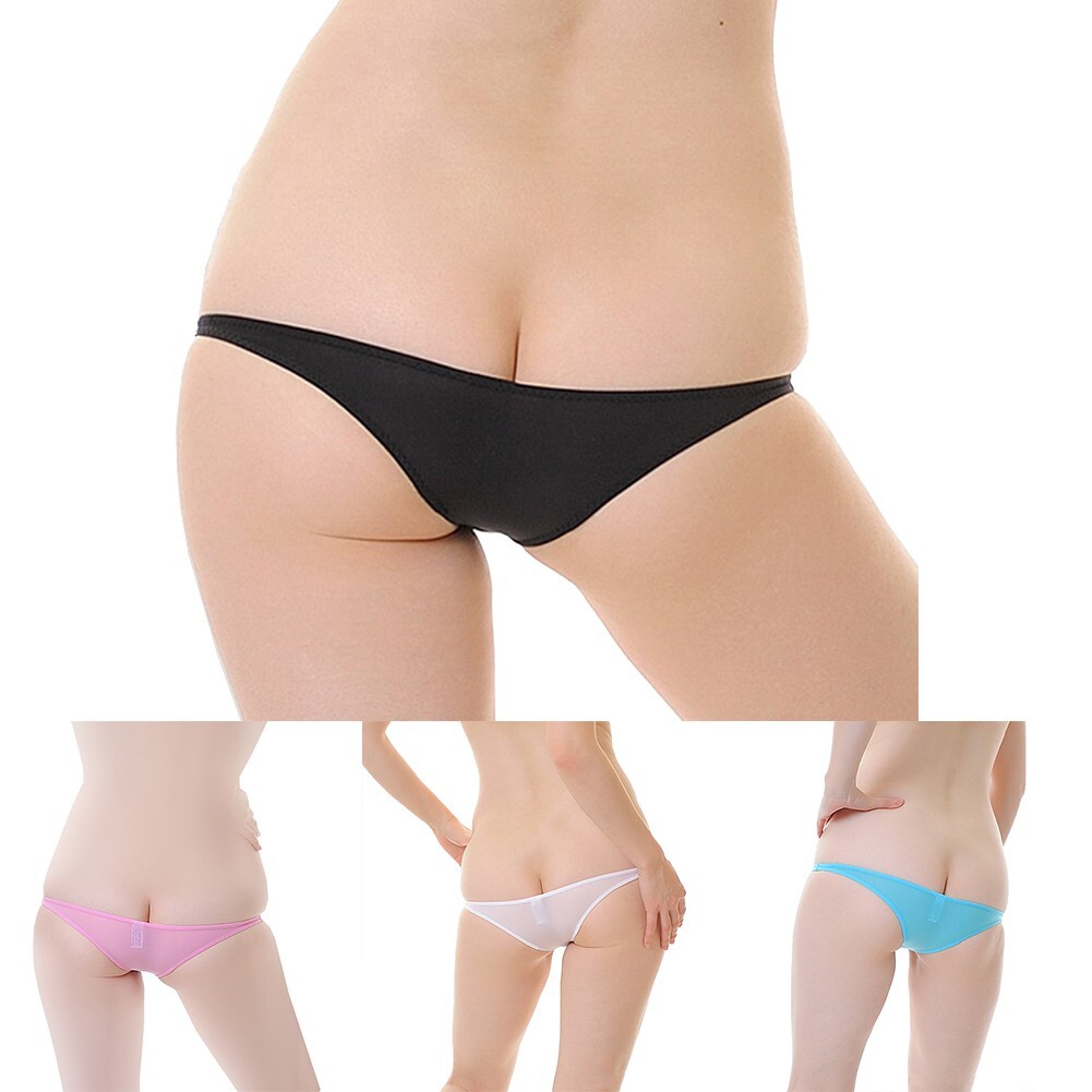 Sheer Thongs Knickers Briefs Women Sexy See-Through Panties G-string Underwear