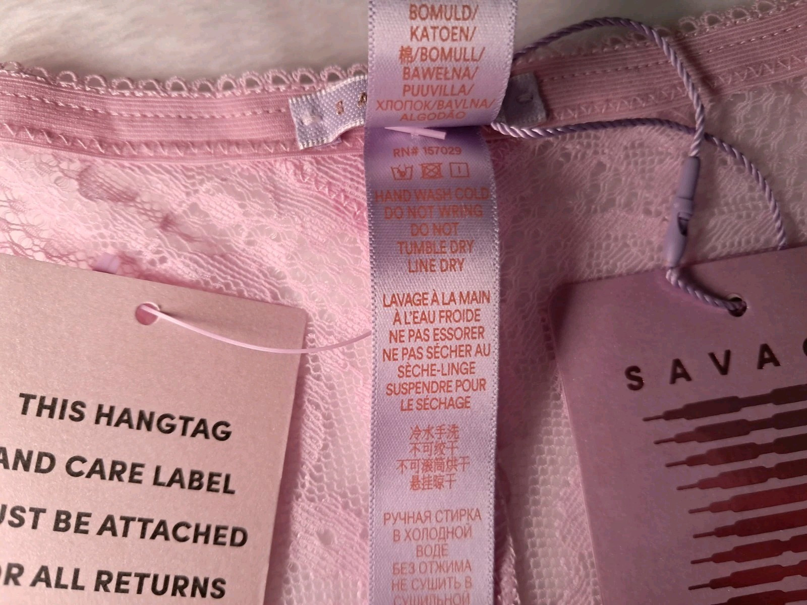 NWT Savage x Fenty Size 1X Undie Curvy Lace Cheeky Unicorn Lavender Pink Panties