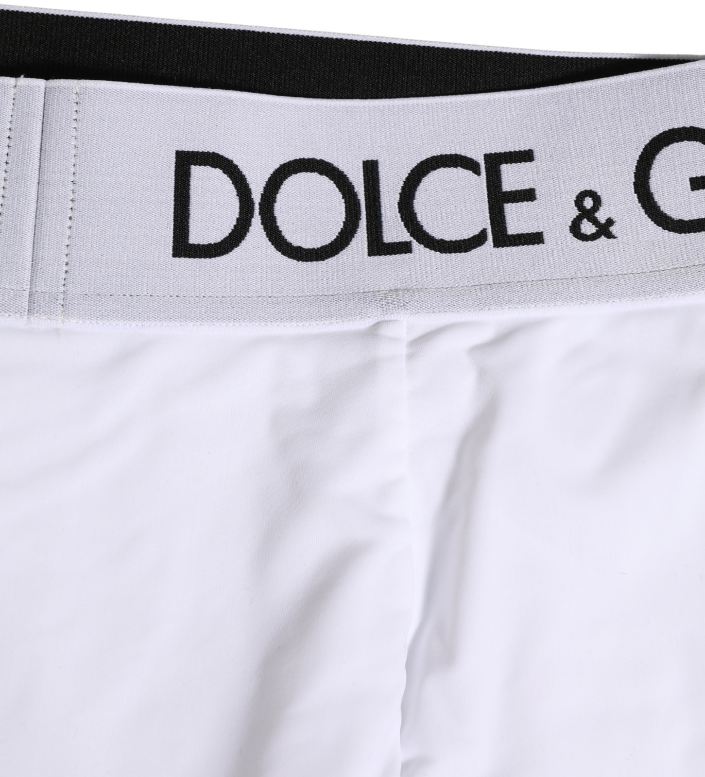 DOLCE & GABBANA Underwear White Logo Waistband Coulotte Panty IT40/US6/S 340usd