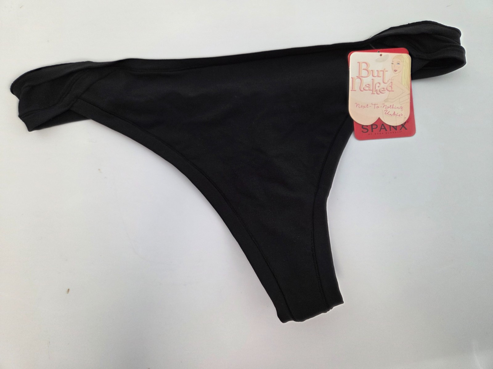 Spanx One Size Black But Naked Thong NWT $20 (1584)