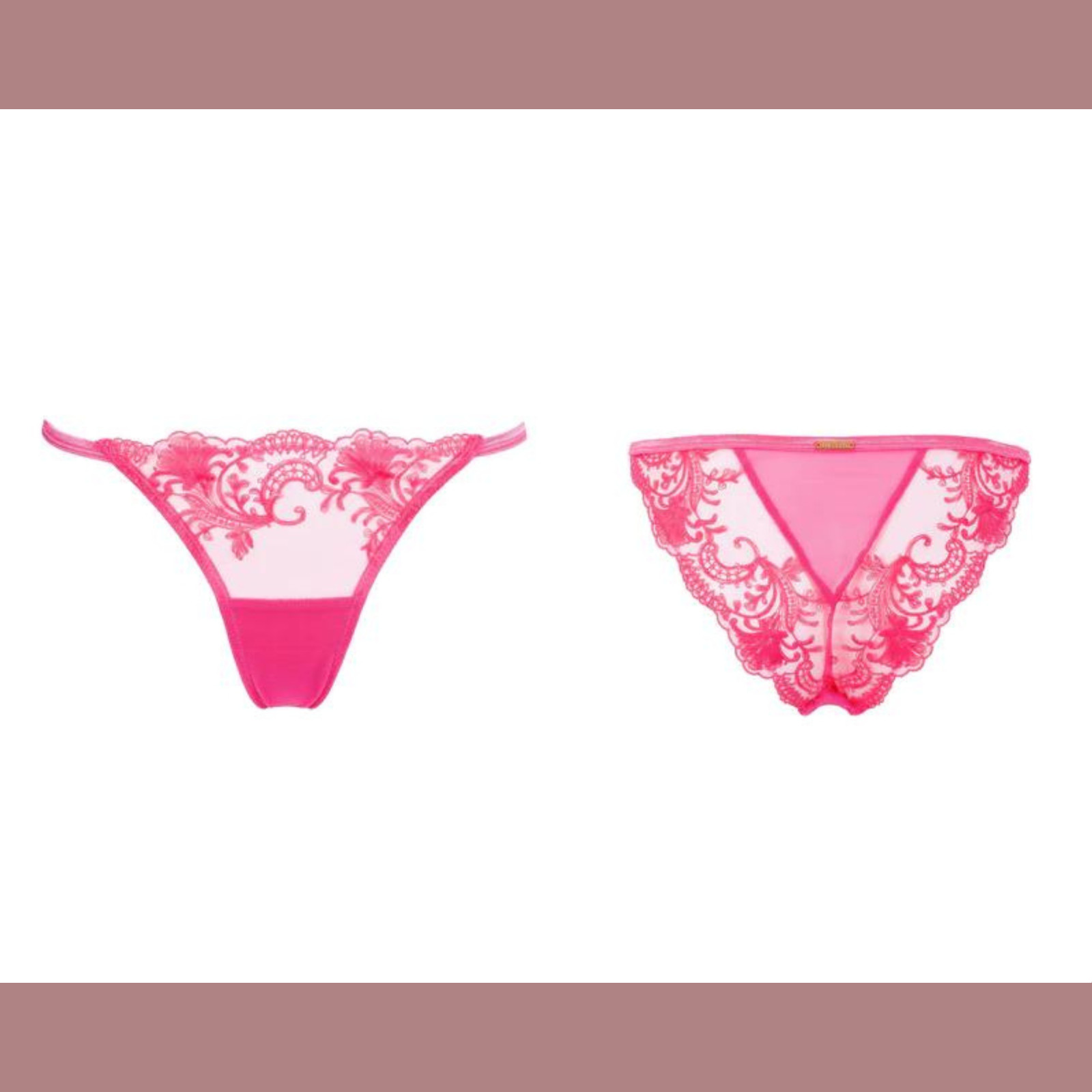 NWT $30 Bluebella [ Large 10 US ] Marseille Panty in Fandango Pink #U947
