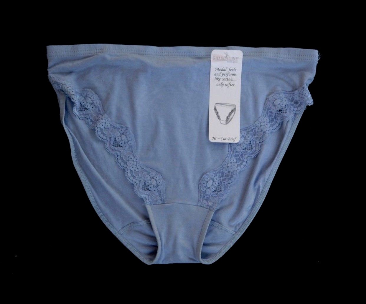 Original SHADOWLINE Cloud Soft Hi-Cut Blue Denim Brief Size Medium