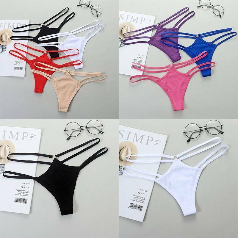 Women G-String Lingerie Thin Strap Female Underwear Cotton Panties 1 Pcs Sexy