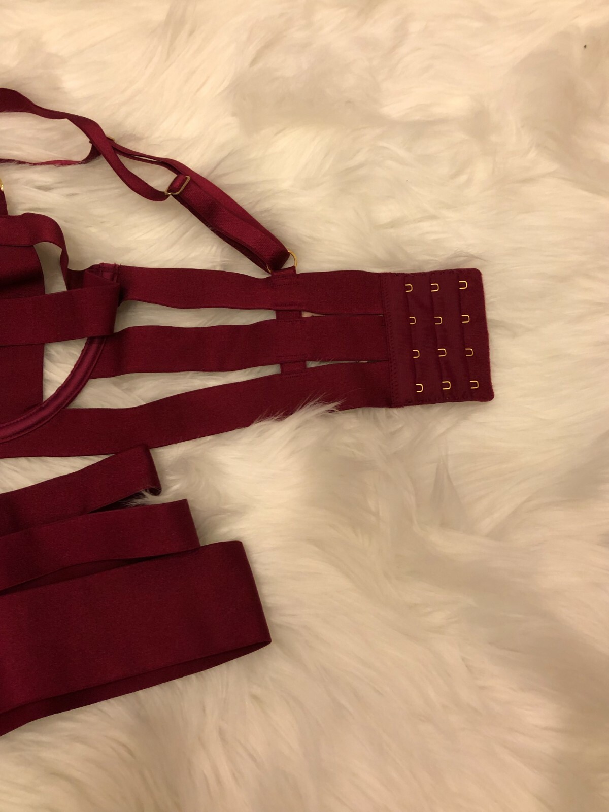 New Victoria’s Secret 2PC SET Luxe Lingerie Banded Stappy Demi Bra 32C XSMALL