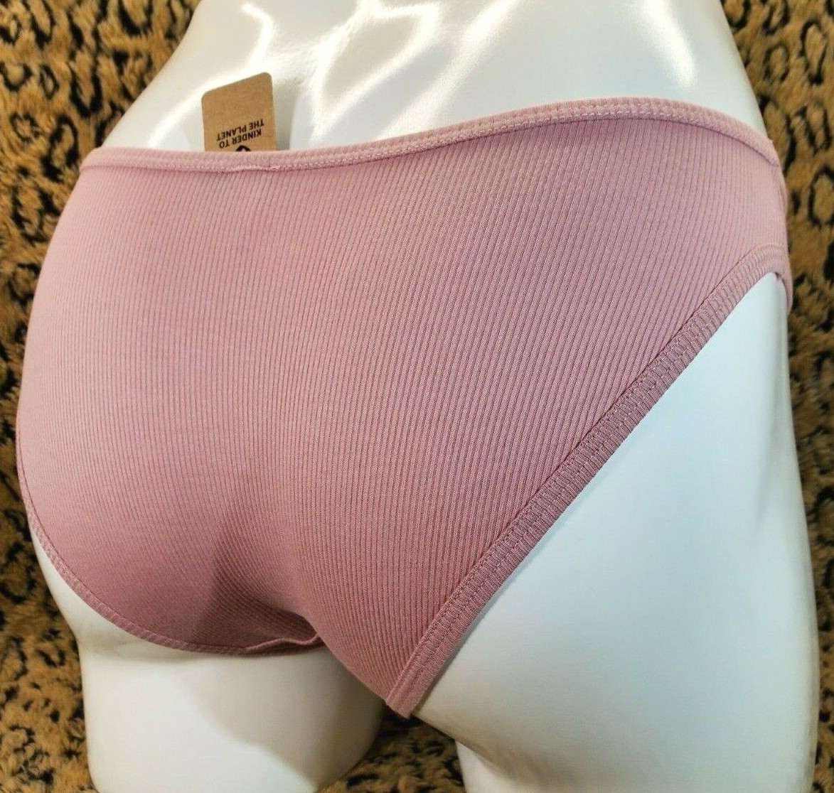 Victoria’s Secret PINK Logo Pink Pleated Bikini Panty M NWT Sexy