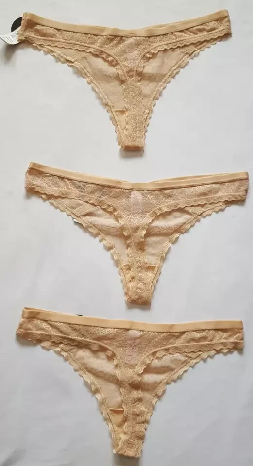 No Boundaries Allover Lace Thong Panties Size XXL(19) Multicolor (LOT OF 6)