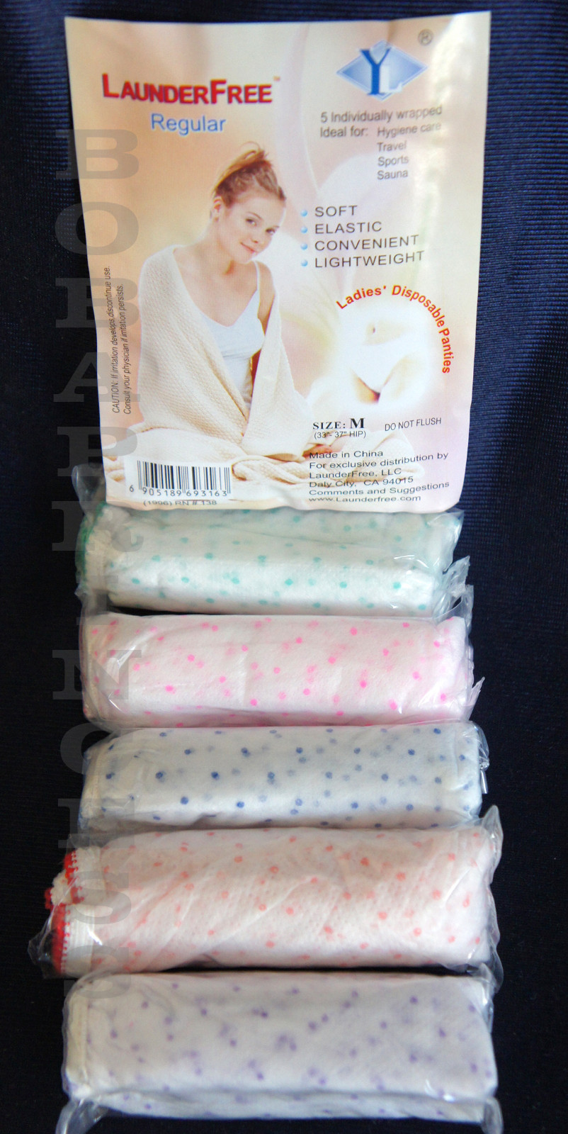 Disposable Non Woven Ladies Womens Panties Underwear Wrapped Hygene Care Travel