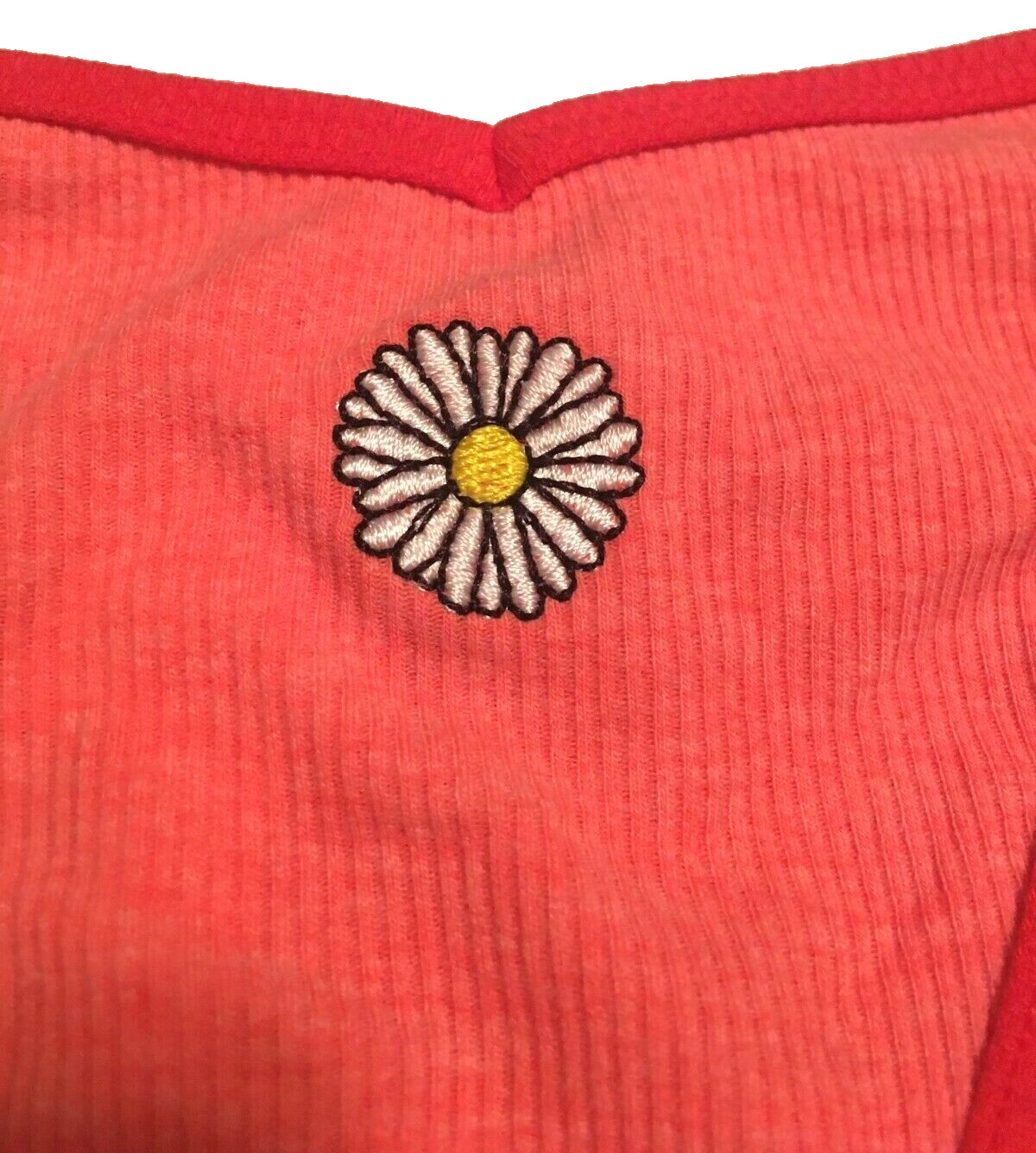 Victorias Secret PINK 3 PCS Thong Panties Size S Embroidered Front Ribbed Cotton
