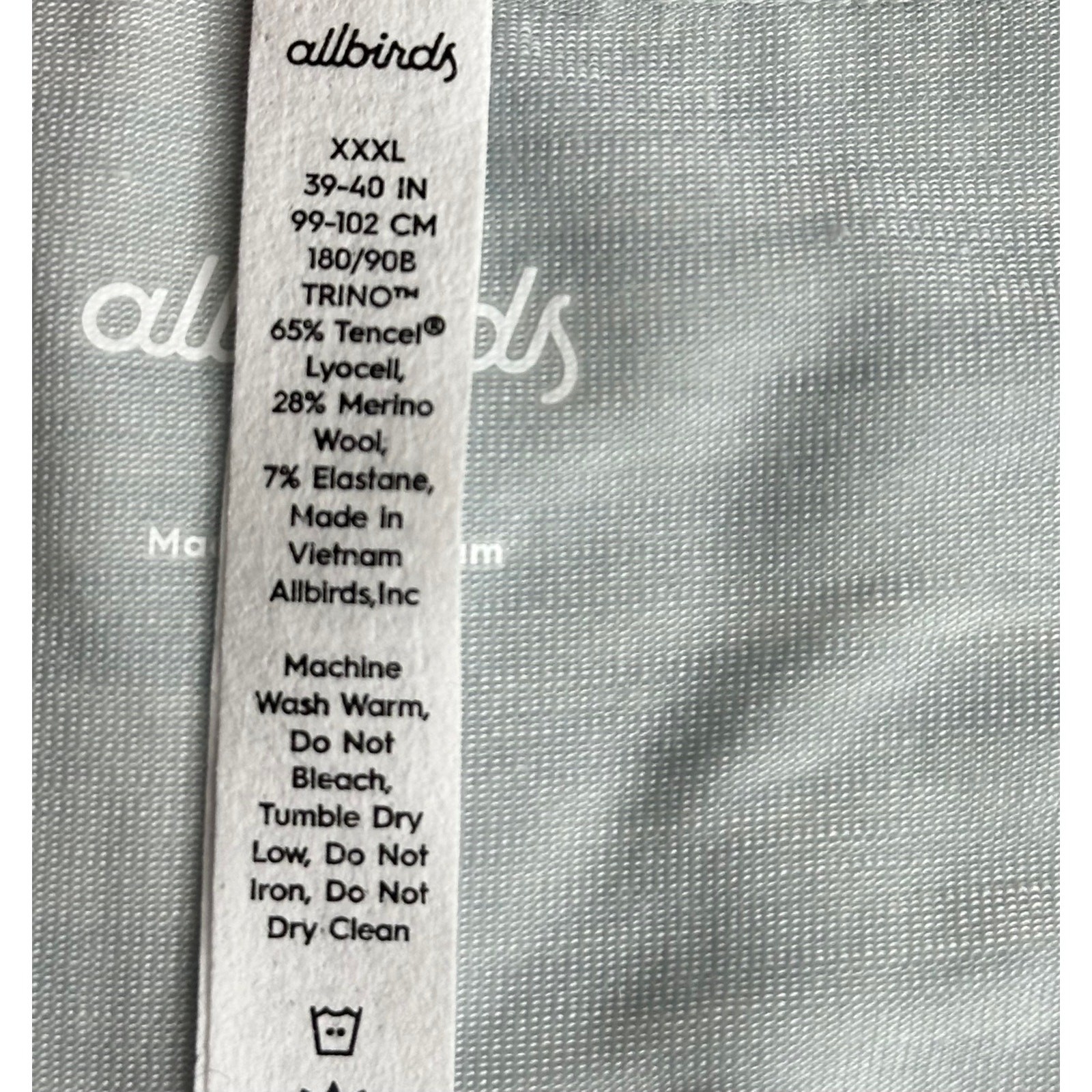 New Allbirds Trino Brief Peppercorn Gray 3XL Rare Discontinued Merino Tree Blend