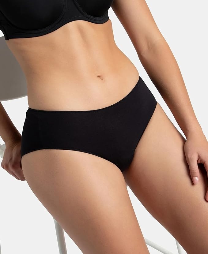 Jockey 1802 Women’s High Coverage Micro Modal Elastane Stretch Mid Waist Hipster