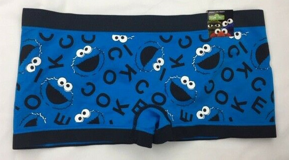 Sesame Street Panties 3 Designs Hipster Cookie Toss, & Boyshorts Sz S, M, L, XL