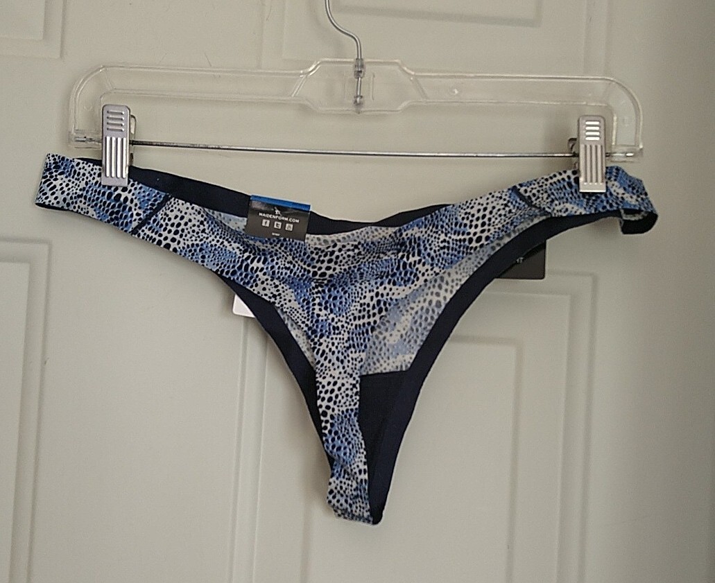 MAIDENFORM COMFORT DEVOTION ANIMAL PRINT THONG PANTY, SIZE XL/8