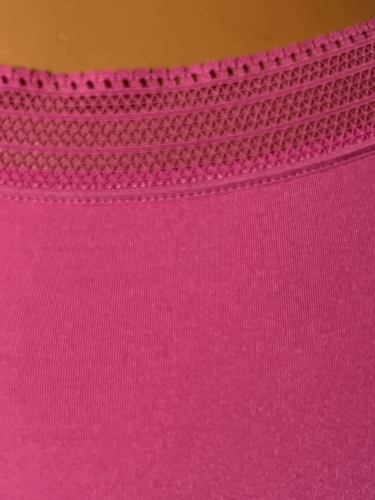 Secret Treasures Hot Pink Hipster Panties Soft Stretch Lace Size Large