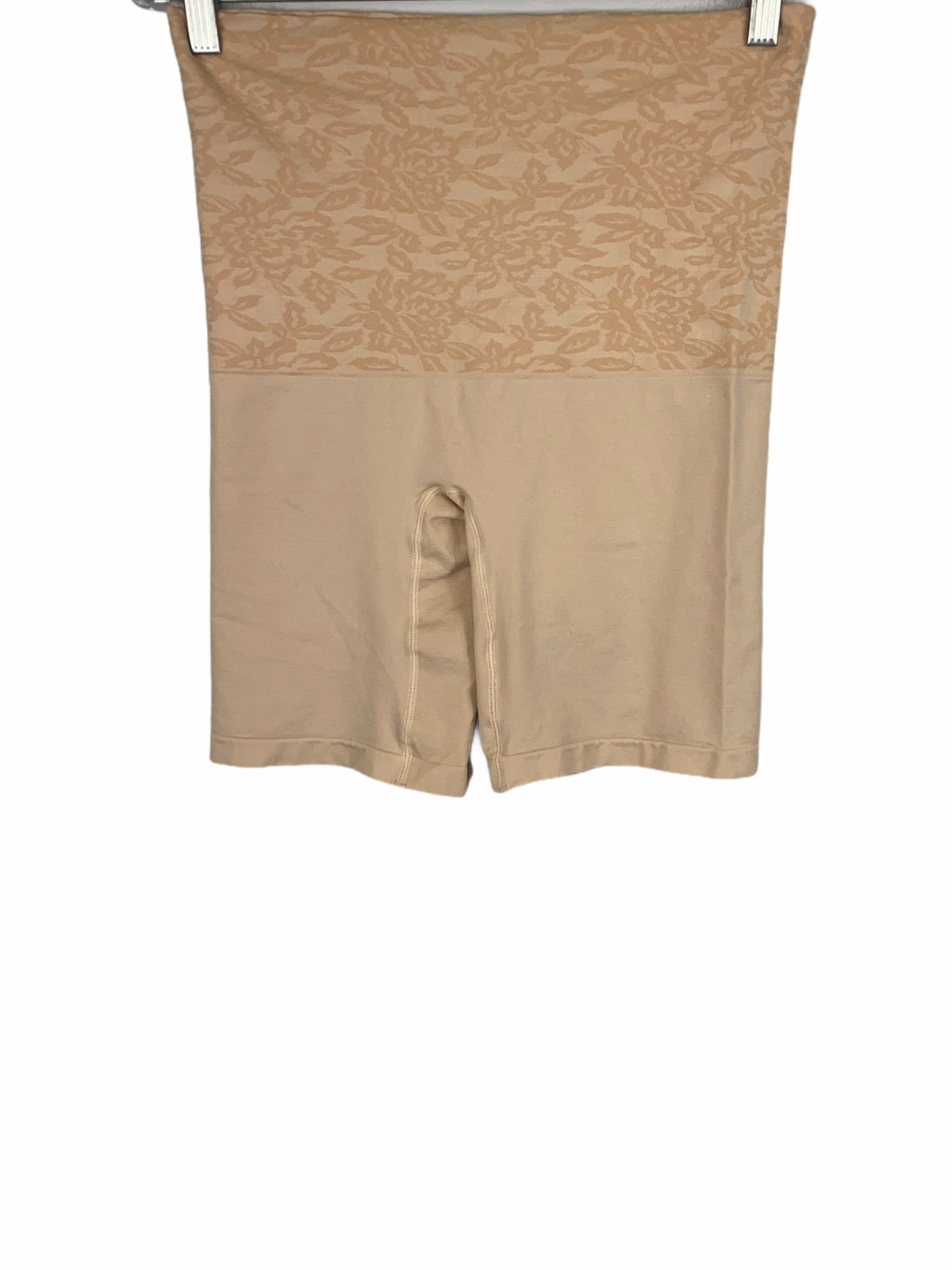 Breezies Women’s Pull-on Seamless Long Leg Control Panty Sunbeige 1X Plus Size