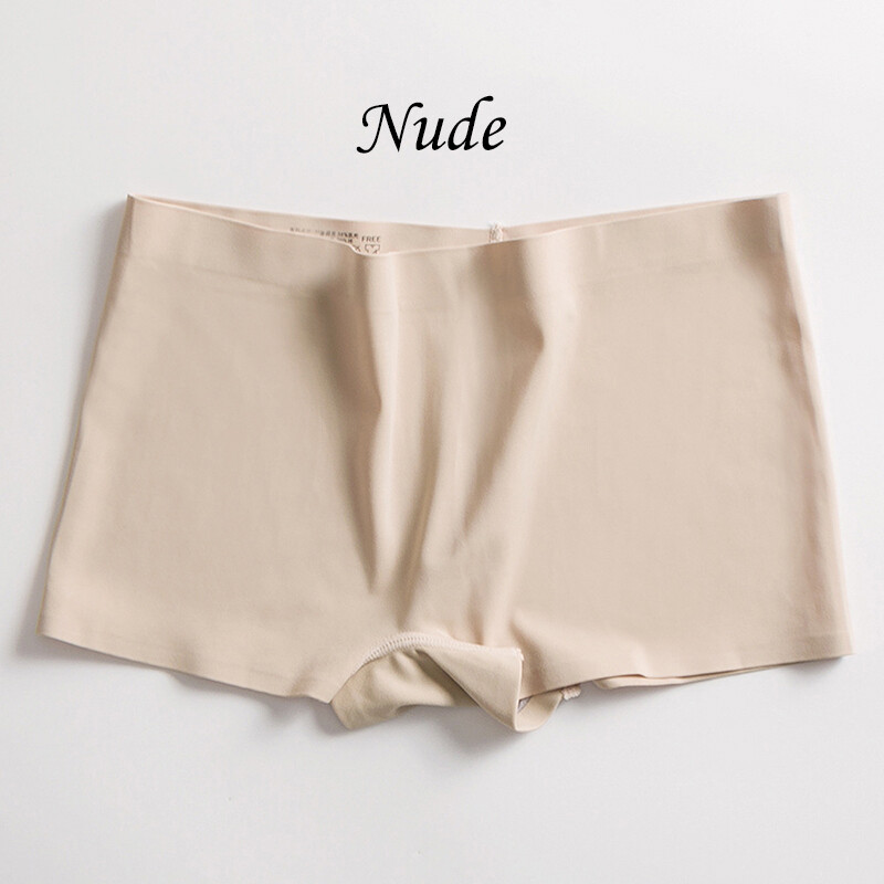 3 or 5 Pack Seamless Ice Silky Boxer Shorts Panties Womens Boy Shorts Underwear