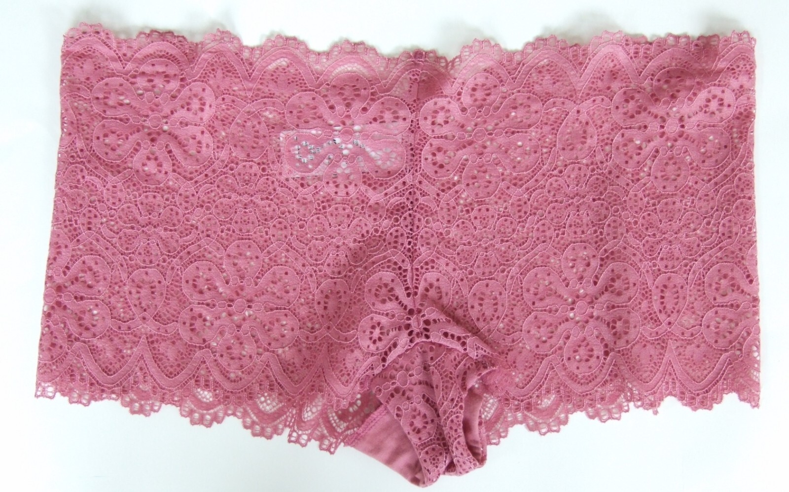 EX Chainstore size 10 boy short knickers panties briefs stretchy lace Pink