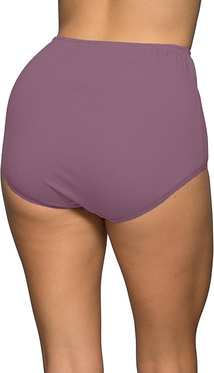 VANITY FAIR Perfectly Yours Traditional Nylon Brief Panties Pack 2 ASSORTED XL