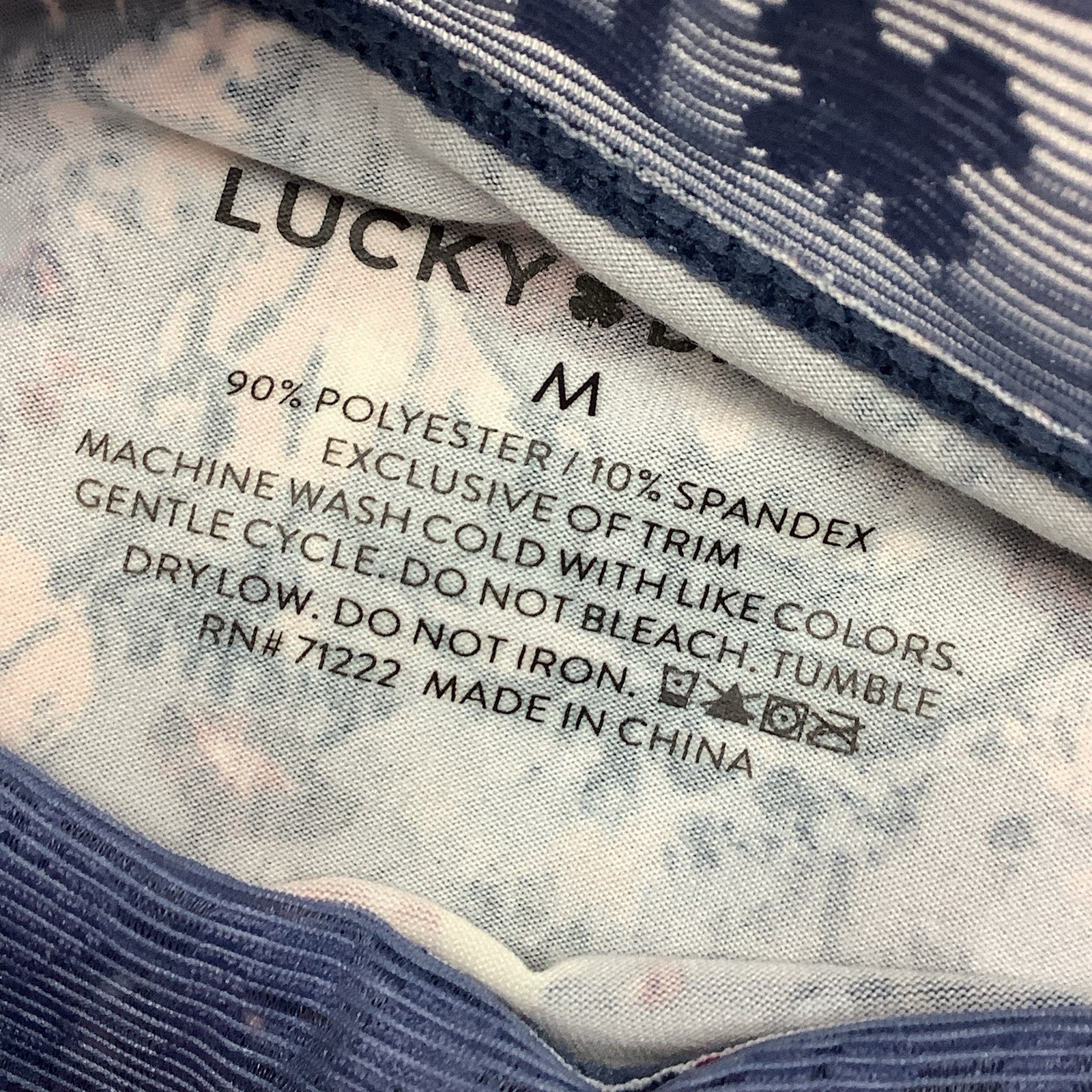 Lucky Brand Super Soft Bikini Underwear 4 Pack Women M Panties Blue Pink NEW