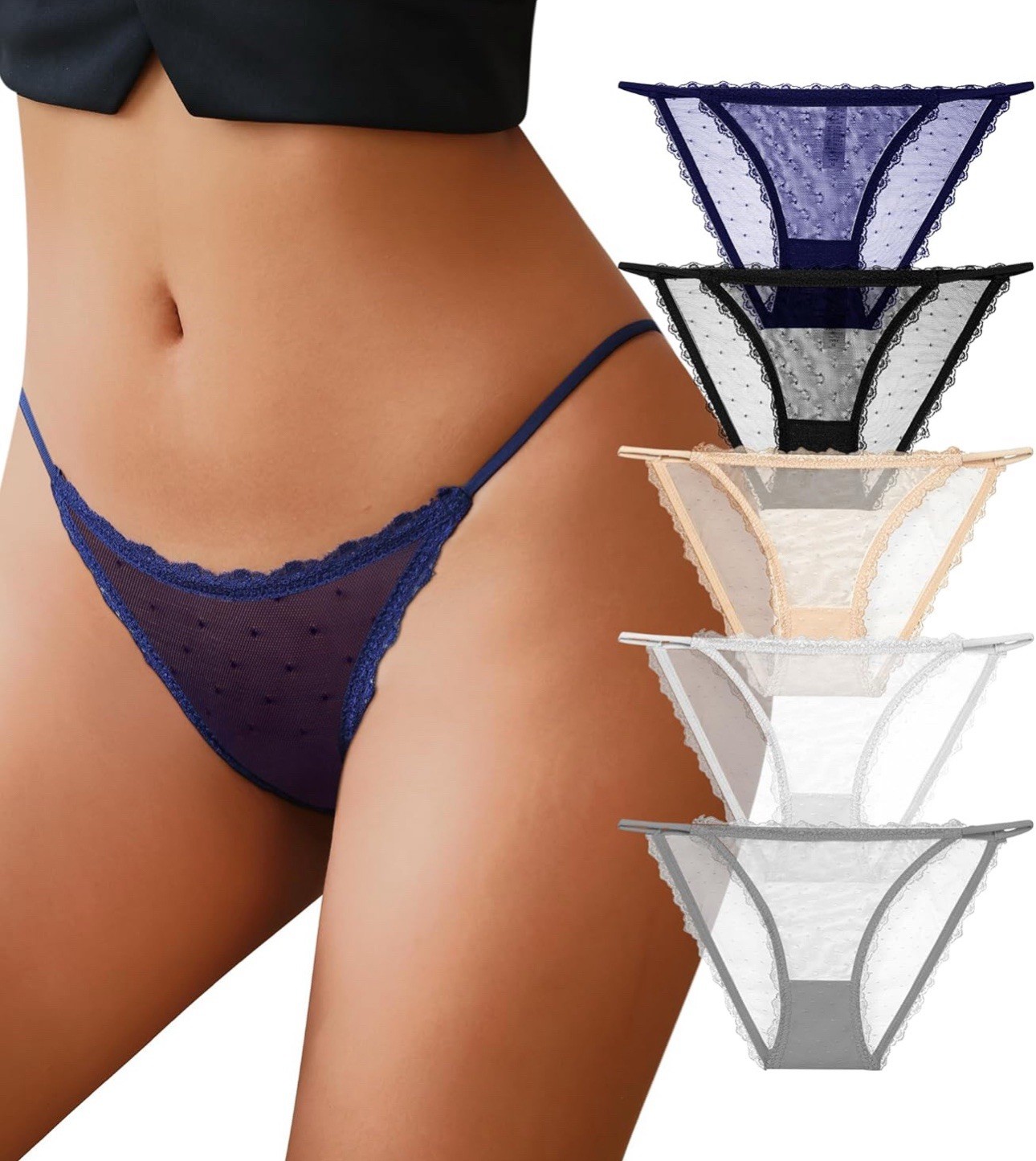 Sexy Underwear Women String Bikini Underwear Women High Cut Breathable SZ Medium