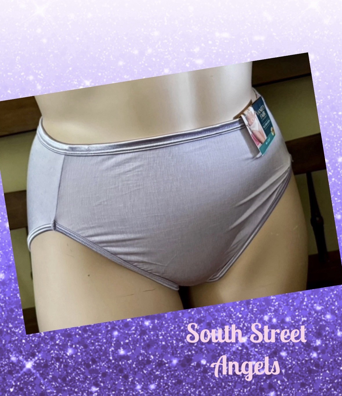 VANITY FAIR 13108 SOFT VIOLET PURPLE ILLUMINATION HICUT BRIEF PANTIES ~ 2XL / 9