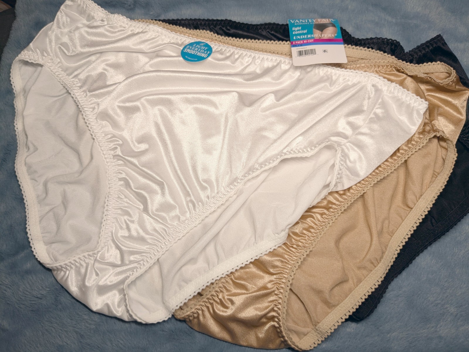 Vanity Fair Radiant 3-Pk HI-CUT Light Control Undershapers Panties 3 Color 5X/12