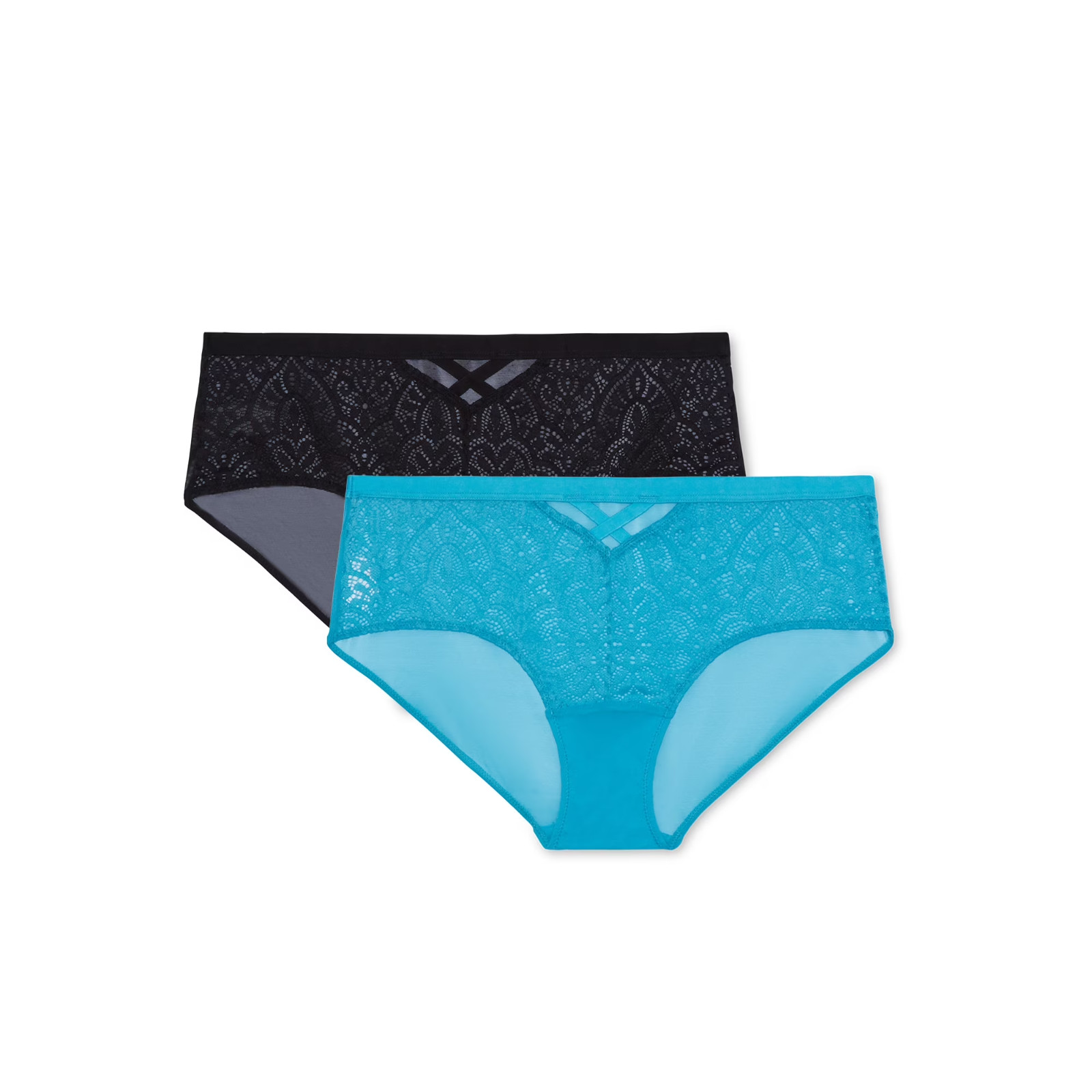 Adored by Adore Me Women’s Hipster Underwear, 2-Pack, Assorted Colors Size 2X