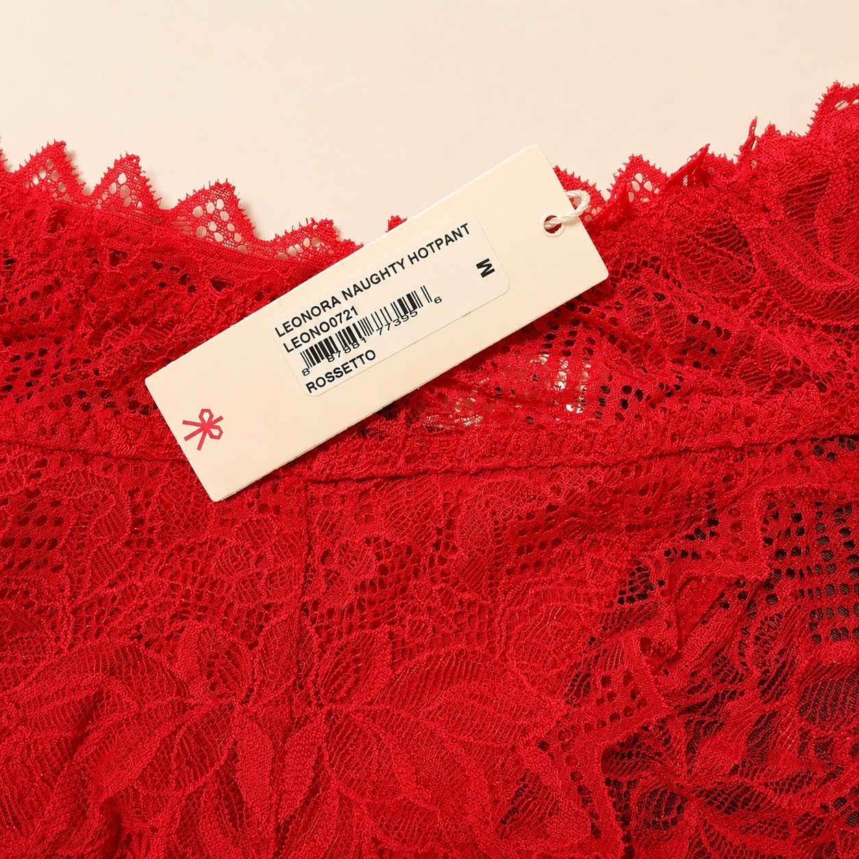 COSABELLA Leonora Naughty Hotpant Red Lace Panty / Size M – NWT
