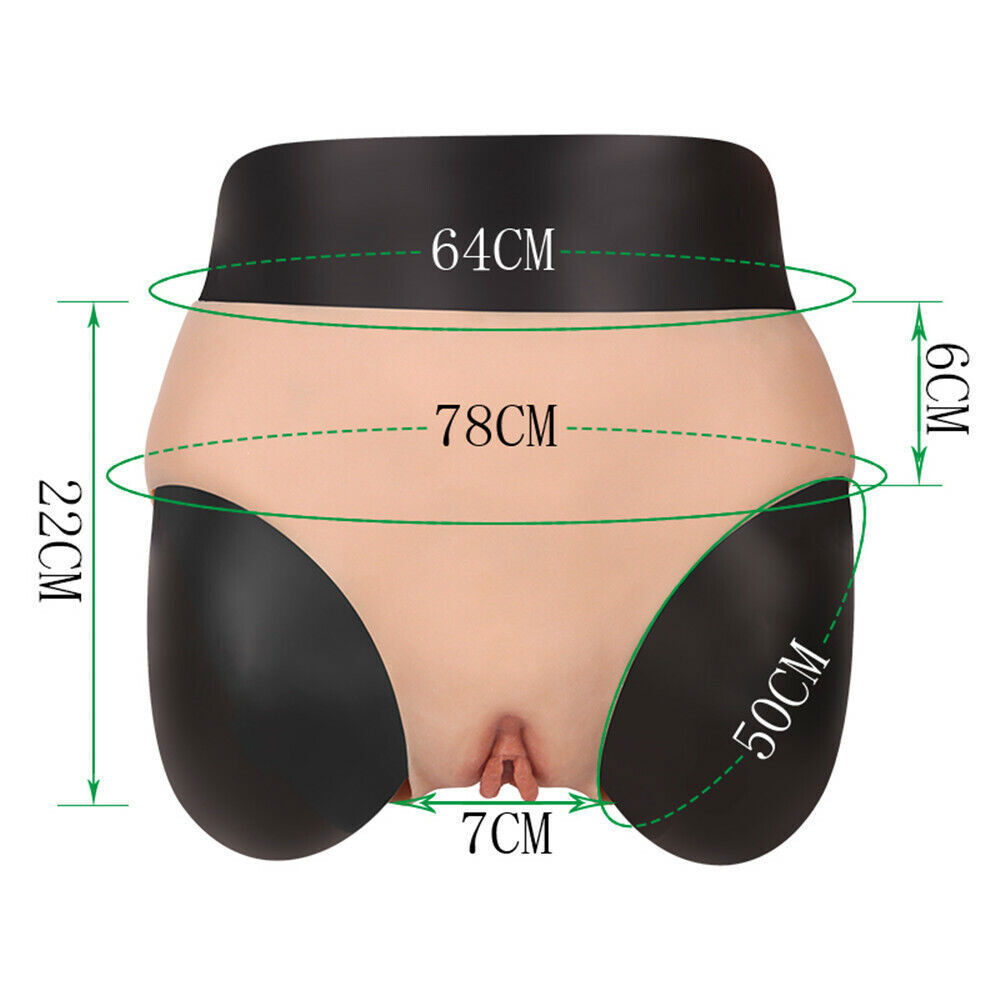 Silicone Vagina Panties Transgender Shaping Underwear Crossdressers Cosplay NEW