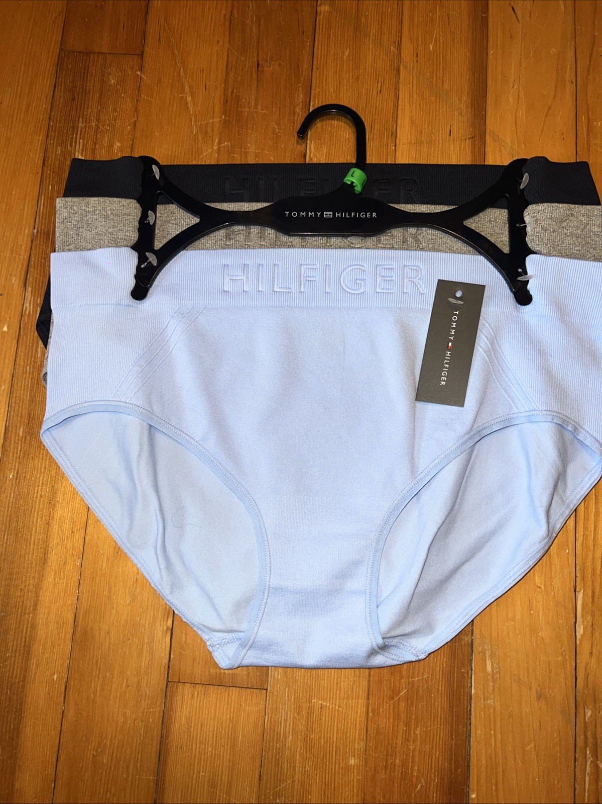 3 PK Tommy Hilfiger Hipster Multi Color Panty SIZE LARGE