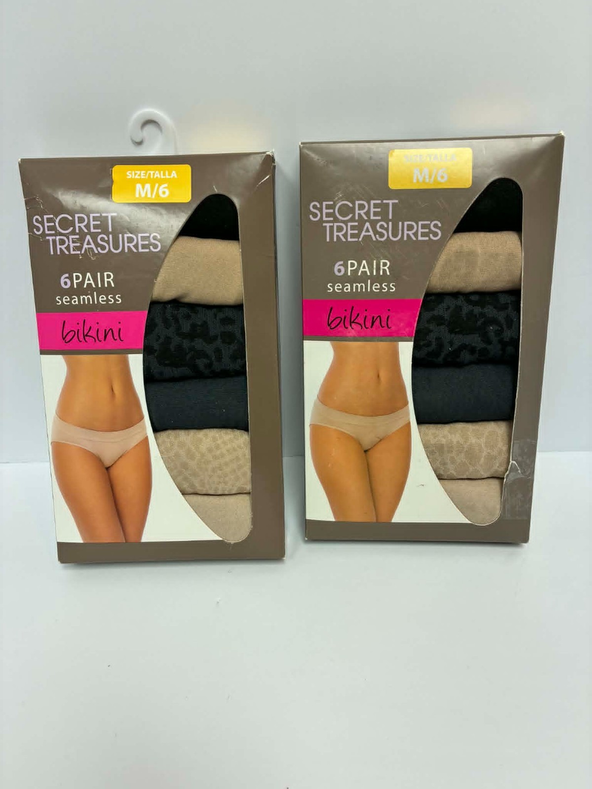Secret Treasures Bikini Panties 12 Pair Lot Seamless Womens Size M 6 Multi Pack