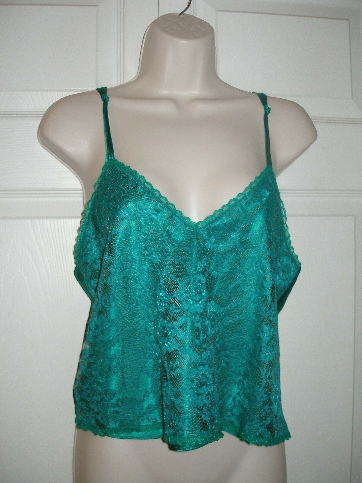 Victoria’s Secret Women’s Vintage Teal Green Medium Sleepwear Set Top & Panties
