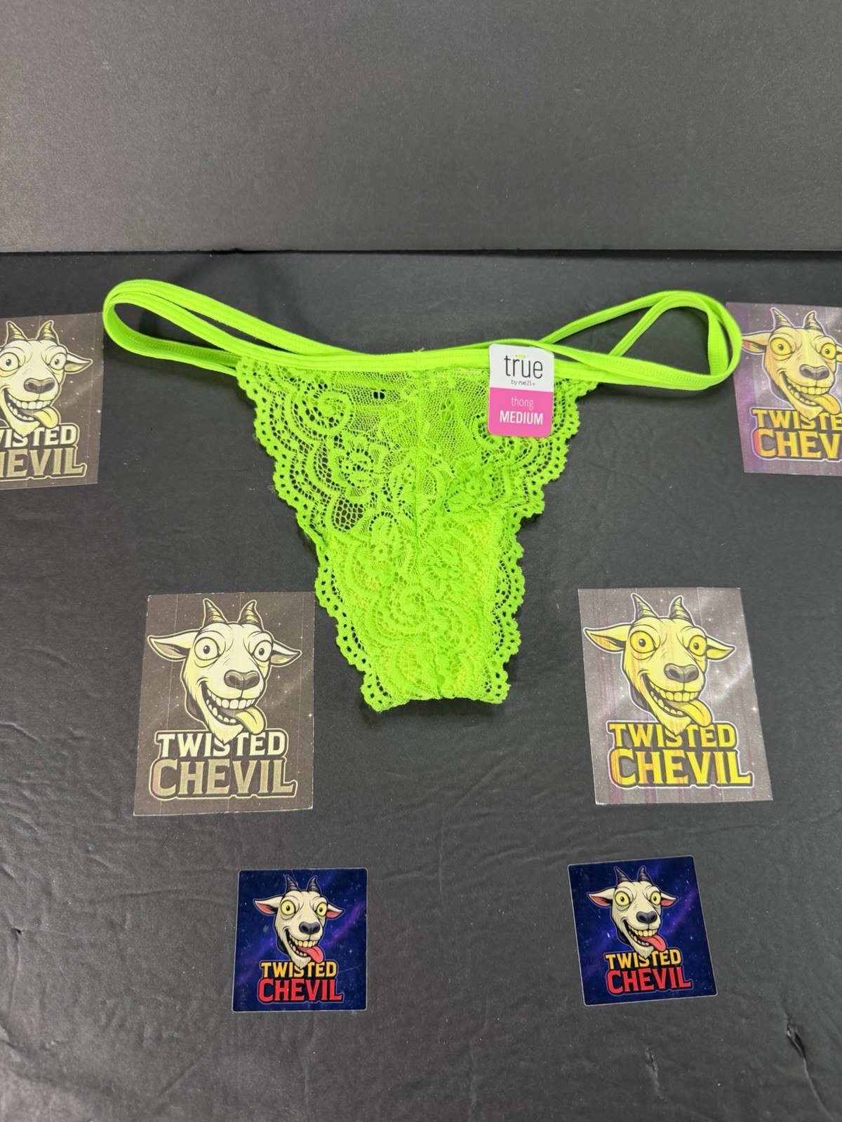 True Rue21 Women M Thong Floral See Through Mesh Sheer Geometric Sexy Spandex