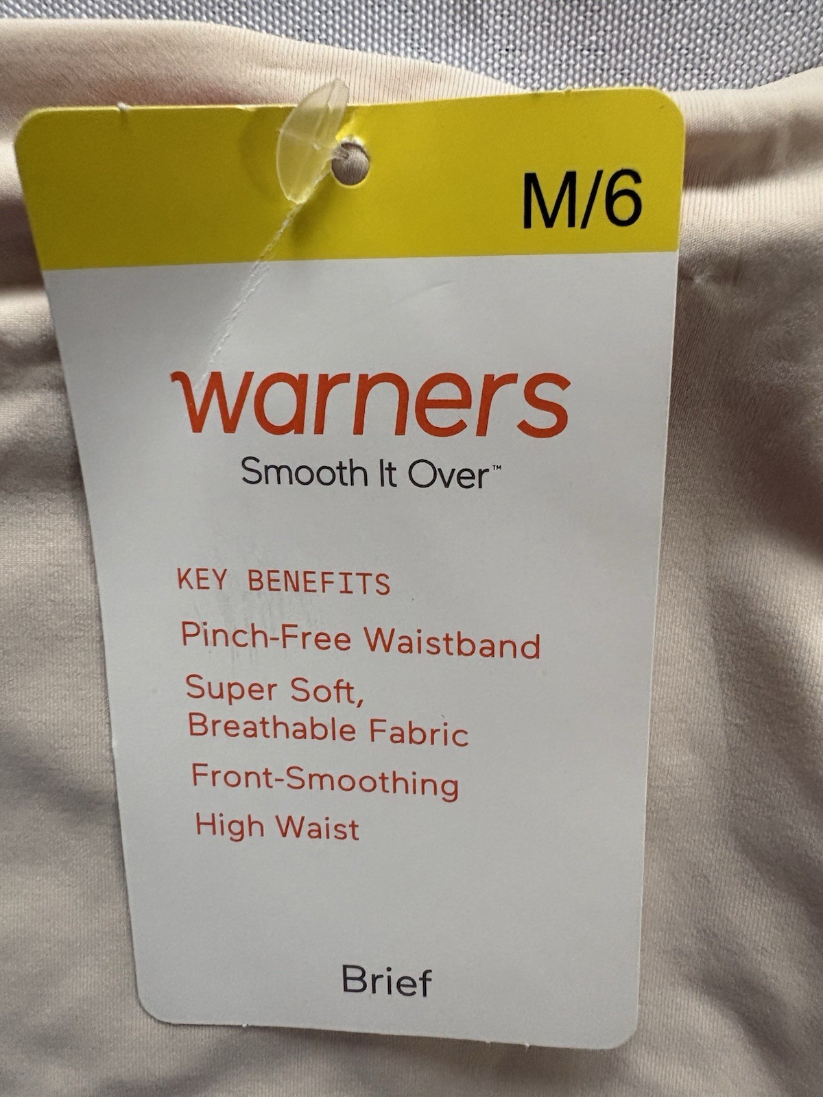 NEW Warners Briefs Smooth It Over Pinch-Free 2 Pair High Waist Women’s Medium 6