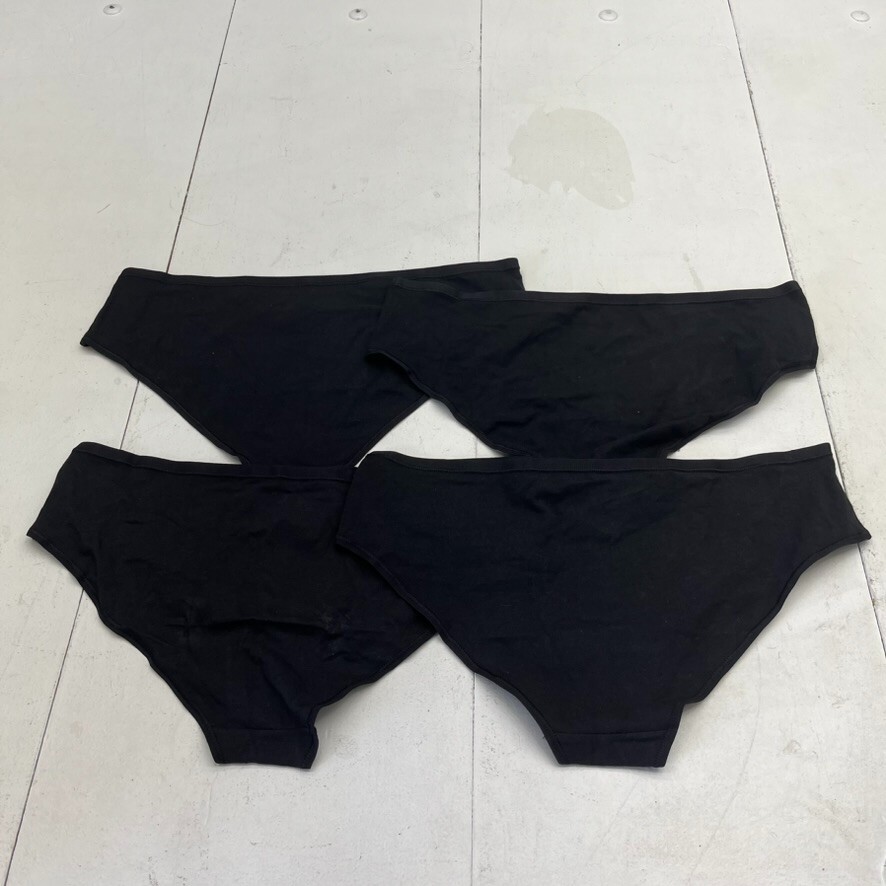 Amazon Essentials Black 4 Pack Bikini Underwear Women’s Size Medium NEW