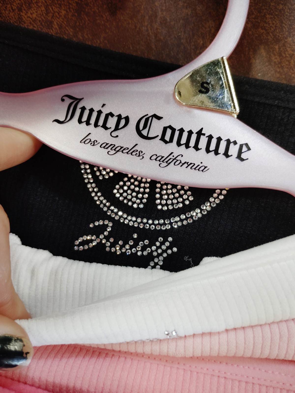 Juicy Couture Glitter Rhinestone Panties 5 Pack Sz S NWT