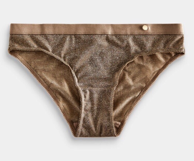 NEXT Savannah Miller x Next Bronze Sparkle Brazillian Briefs/ knickers- size 16