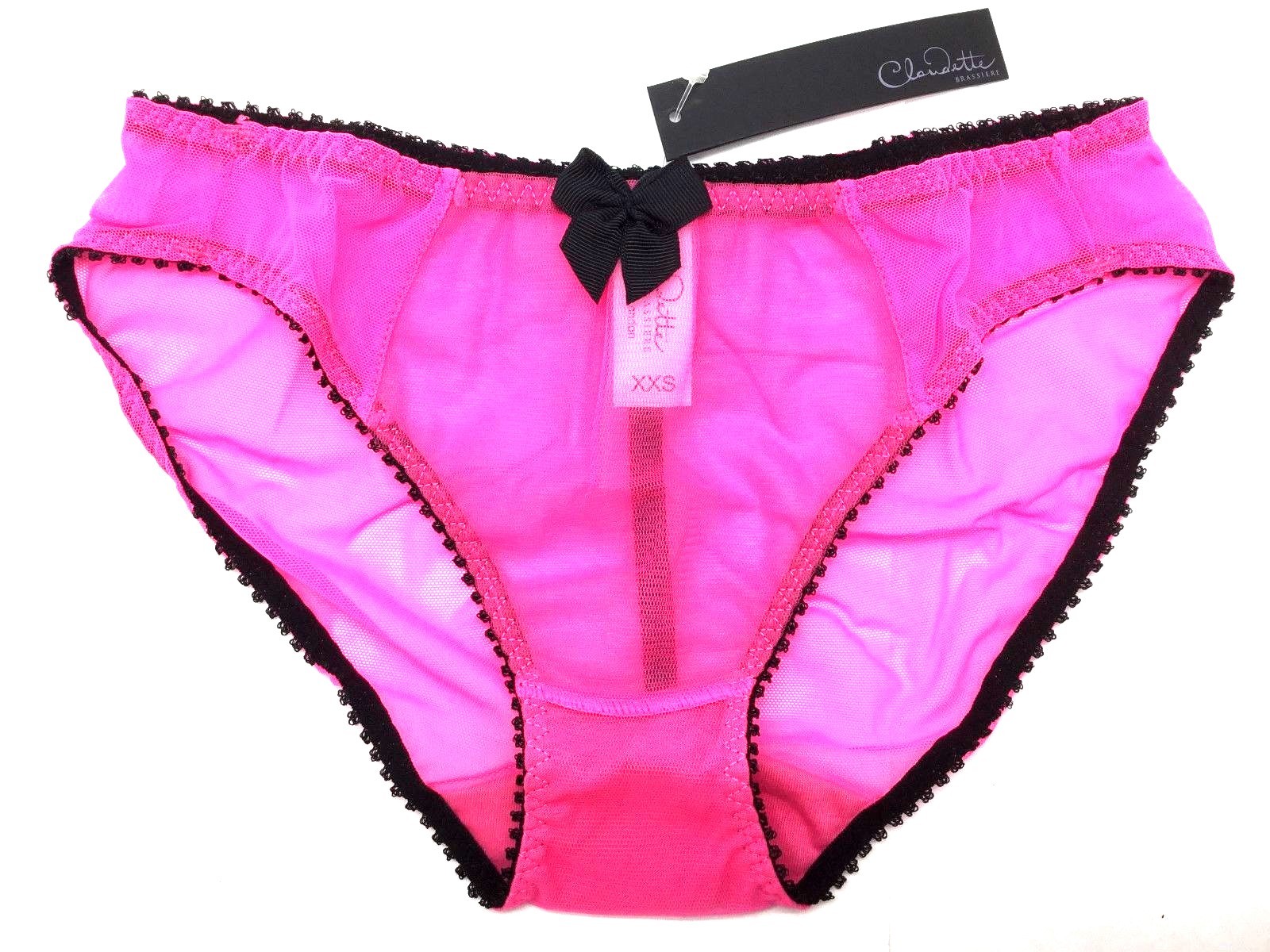 Love Claudette Dessous Mesh Bikini Panty Women’s Sexy Lingerie Neon Pink Savoy