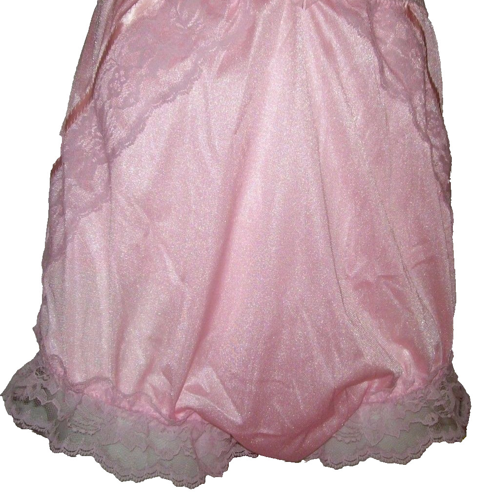 PINK Tricot Bubble Bloomer & SISSY PANTIES Men or Women 38-52″ Waistband 2X