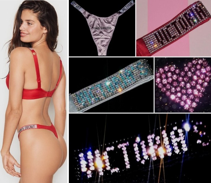 Victoria’s Secret ACCEPT OFFERS Rhinestone Shine Straps Thong XS S M L XL Panty