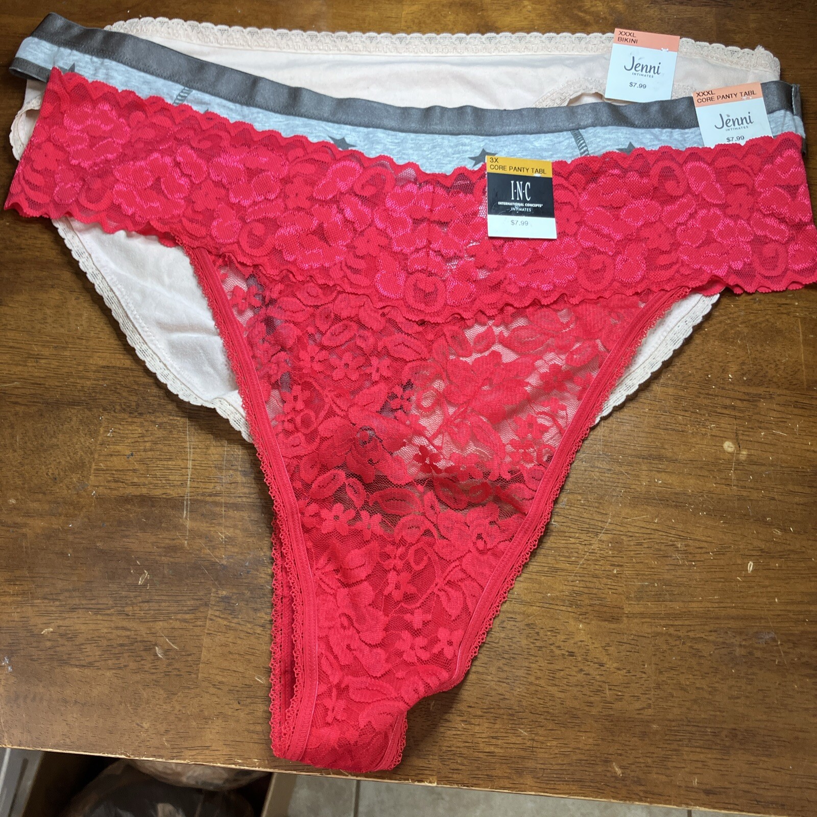 Mixed Lot of Ladies Panties Size 3XL Multiple Colors and Styles 3 Pack